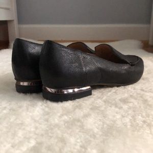 Like NEW Franco Sarto Black Leather Loafers 8/8.5